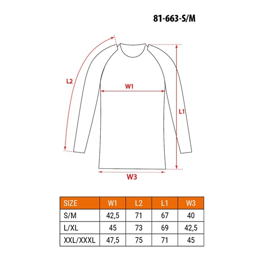 Neo 81-663-S/M Carbon hosszú ujjú thermo aláöltözet