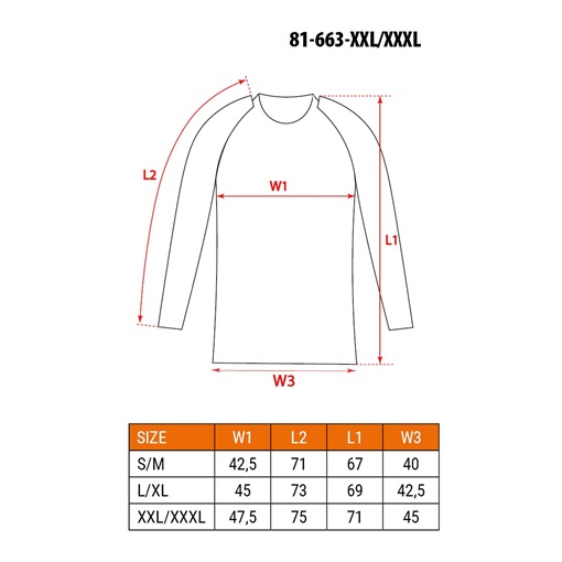 Neo 81-663-XXL/XXXL Carbon hosszú ujjú thermo aláöltözet