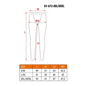 Neo 81-672-XXL/XXXL Coolmax melegítőnadrág thermo aláöltözet