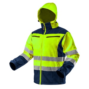 Neo 81-700-XXL láthatósági munkadzseki, softshell, kapucnival, sárga KIFUTÓ