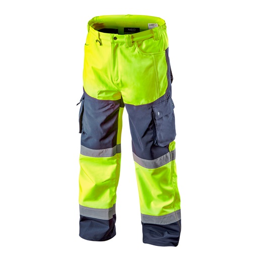 Neo 81-750-L láthatósági munkanadrág, softshell, sárga
