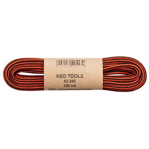 Neo 82-392 Cipőfűző 120cm, narancs-fekete KIFUTÓ