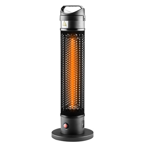 Neo 90-035 Álló infravörös hősugárzó 1000W, IP44, kül és beltéri, borulásvédelem, fogantyú, 3m2-ig,