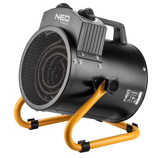 Neo 90-067 Ipari elektromos hősugárzó 2kW, állíth. üzemmód, IPX4(vizálló), állíth. szög,szabadonálló,330 m3/h