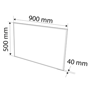 Neo 90-105 Infravörös hősugárzó fűtőpanel 450W, LED kijelző, WIFI, TUYA app, távirányító