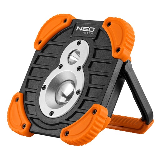 Neo 99-040 Reflektor, talpas, tölthető, 750 + 250lum COB LED, powerbank funkció, 10W