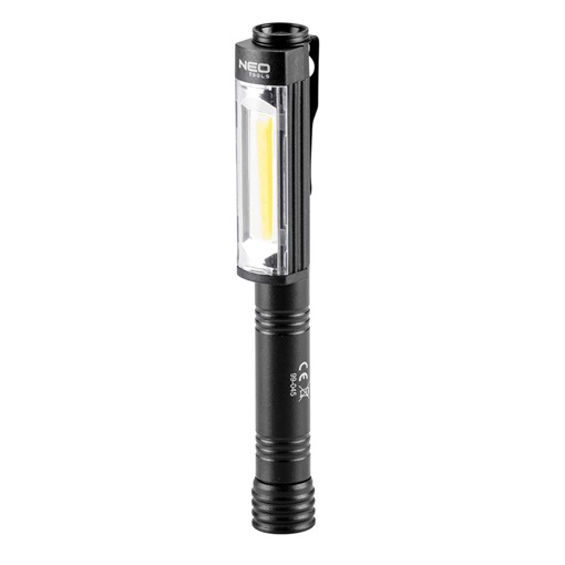 Neo 99-045 Műhely-vizsgálólámpa, elemes 3xAA, 400lum COB LED, 4W