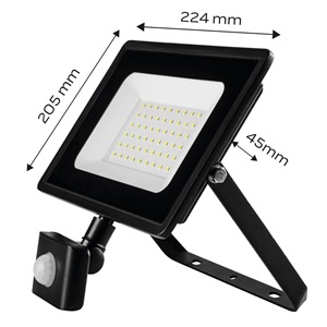 Neo 99-050 Reflektor, mozgásérzékelős, 230V/50W 4000lm SMD led