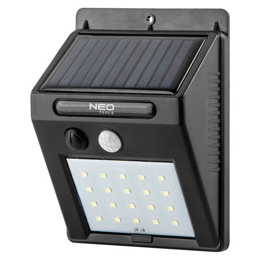 Neo 99-055 Reflektor, napelemes, fali, 20 SMD LED 250lum