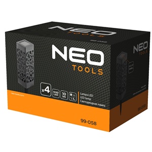 Neo 99-058 Kerti lámpa, napelemes, 4 db, 0,3W