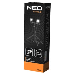 Neo 99-061 Reflektor, állványos 230V/2X30W, 5100lm, SMD led, max.1.8m