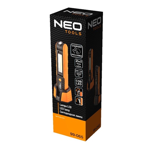 Neo 99-065 Akkus műhely-vizsgálólámpa, tölthető, 500lum SMD LED