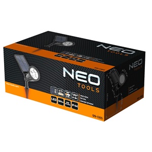 Neo 99-085 Napelemes leszúrható megvilágító lámpa, reflektor, 180 lm