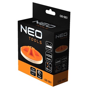Neo Tools 08-961 Polírkorong filc, 125x10mm, M14