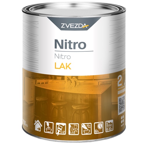 Nitro fedőlakk selyemfényű 0,75 L