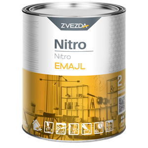 Nitro mf. zománc piros RAL3020 0,75 L KIFUTÓ