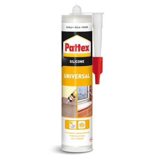 Pattex Univerzális szilikon fehér 280 ml KIFUTÓ