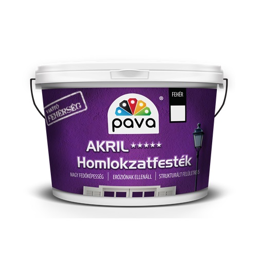 Páva akril homlokzatfesték fehér  16 L