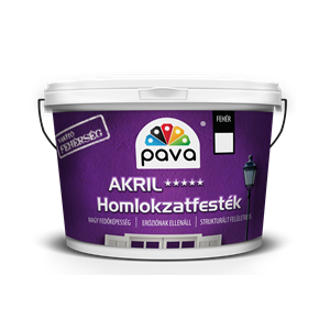 Páva akril homlokzatfesték fehér  16 L