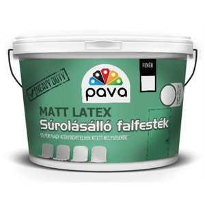 Páva mattlatex súrolásálló  beltéri falfesték 15 L