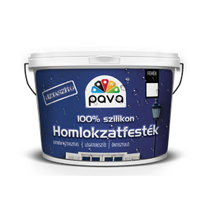 Páva szilikon homlokzatfesték fehér 10 L