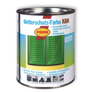 Pigrol K60 id.álló festék sötétzöld RAL 6005 0,75 L