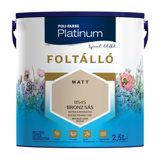 Platinum Foltálló falfesték Bronz sás BS45  2,5 L