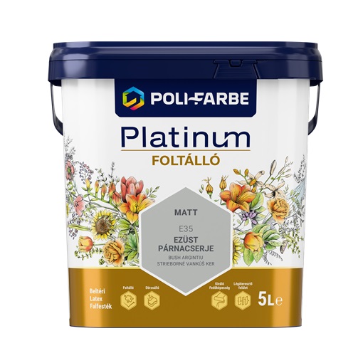 Platinum Foltálló falfesték Ezüst párnacserje E35  5 L