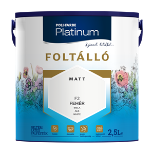 Platinum Foltálló falfesték Fehér F2  2,5 L