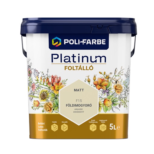 Platinum Foltálló falfesték Földimogyoró F15  5 L