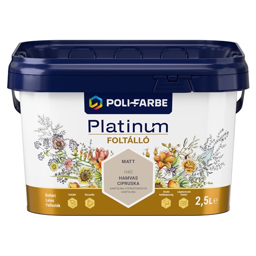 Platinum Foltálló falfesték Hamvas cipruska H40  2,5 L