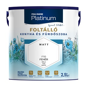 Platinum Foltálló falfesték Konyha és fürdőszoba F10  2,5 L