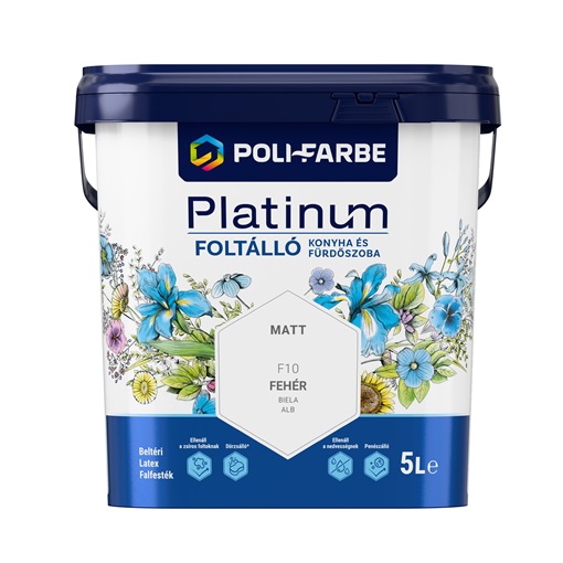 Platinum Foltálló falfesték Konyha és fürdőszoba F10  5 L
