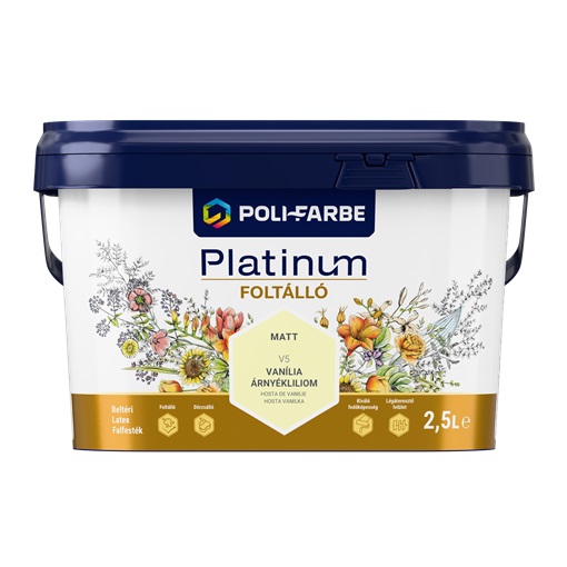Platinum Foltálló falfesték Vanília árnyékliliom V5  2,5 L