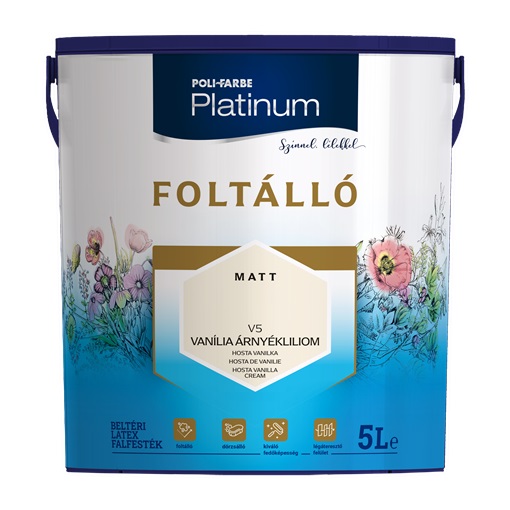 Platinum Foltálló falfesték Vanília árnyékliliom V5  5 L