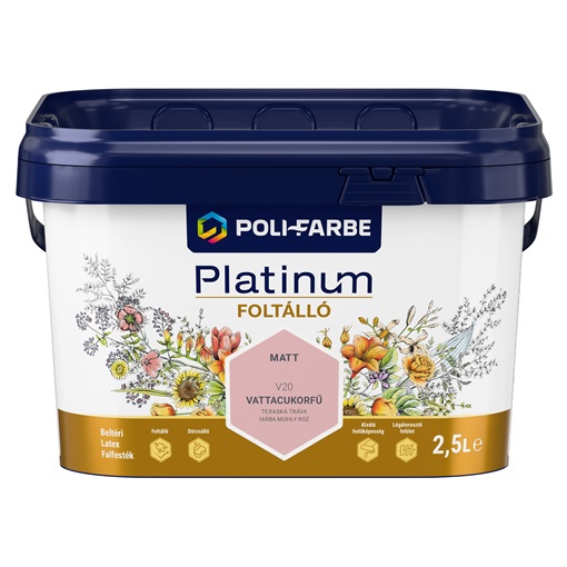 Platinum Foltálló falfesték Vattacukorfű V20  2,5 L