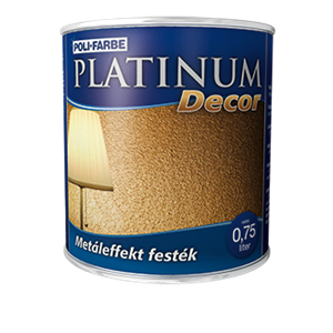 Platinum decor effect metál arany 0,75 L