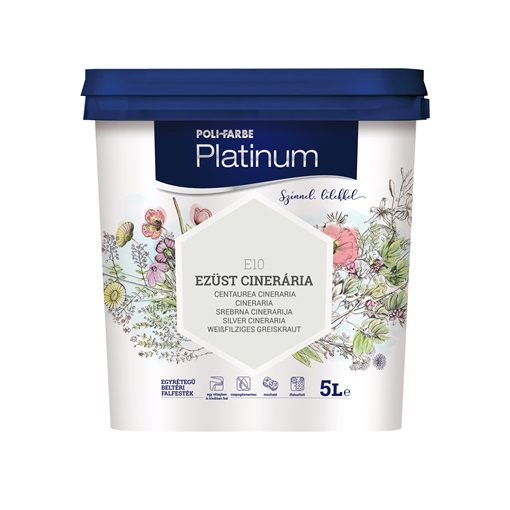Platinum falfesték Ezüst cinerária E10 5 L