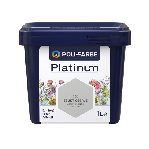 Platinum falfesték Ezüst cserje E50  1 L