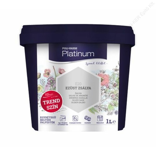 Platinum falfesték Ezüst zsálya E20 1 L KIFUTÓ