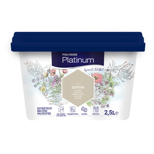 Platinum falfesték Ezüstfa E40 2,5 L