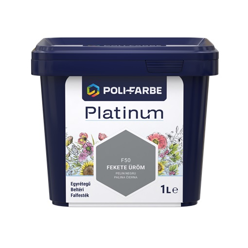 Platinum falfesték Fekete üröm F50 1 L