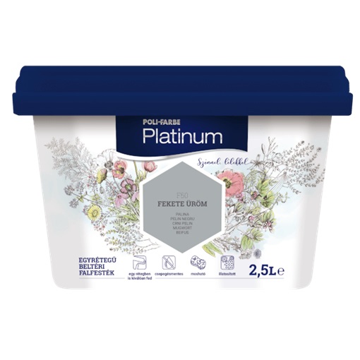 Platinum falfesték Fekete üröm F50 2,5 L