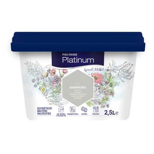 Platinum falfesték Hamvaska H20 2,5 L