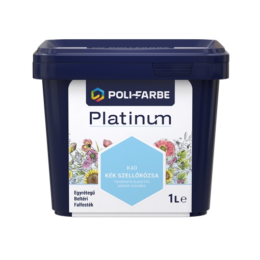 Platinum falfesték Kék szellőrózsa K40 1 L