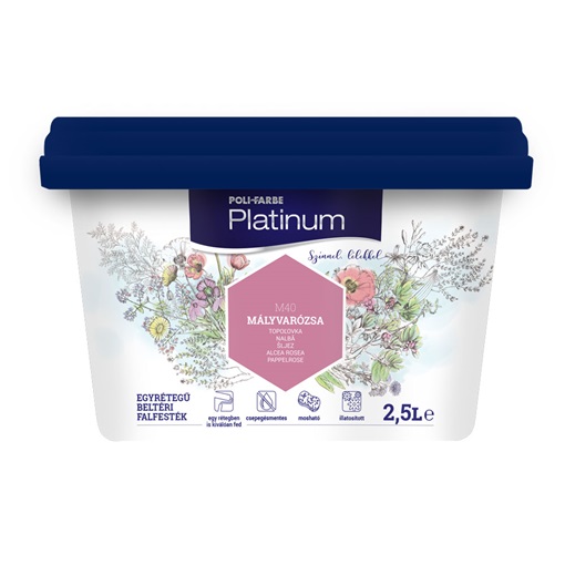 Platinum falfesték Mályvarózsa M40 2,5 L