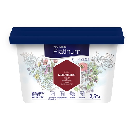 Platinum falfesték Meggybordó M80 2,5 L
