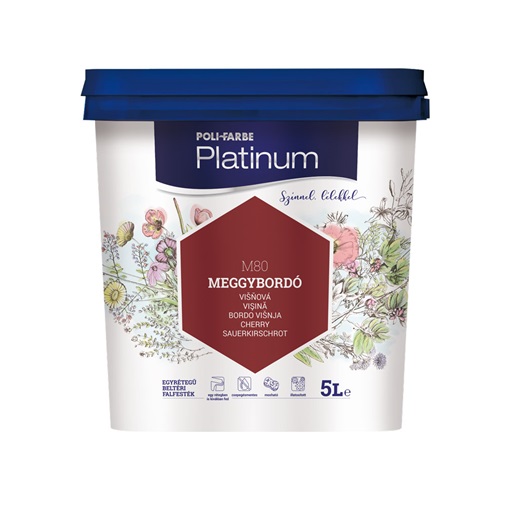 Platinum falfesték Meggybordó M80 5 L