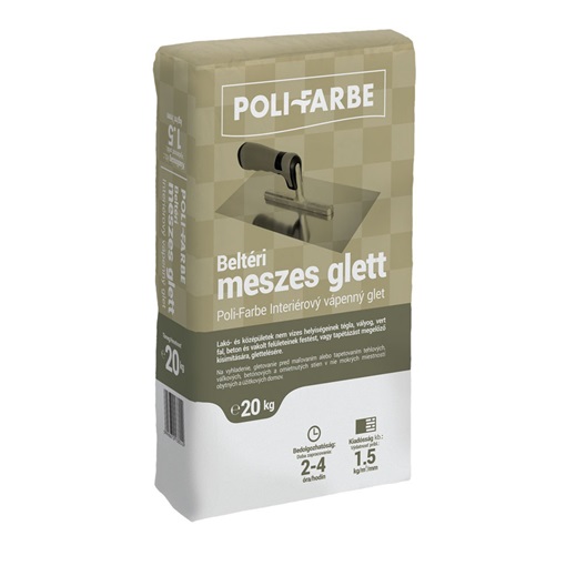 Poli-Farbe beltéri meszes glett (Corso) 20 kg