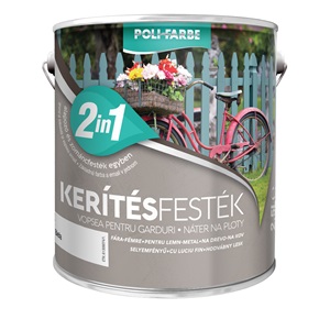 Poli-Farbe kerítésfesték fehér 2,5 L